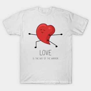 Love inspirational message with cartoon heart T-Shirt